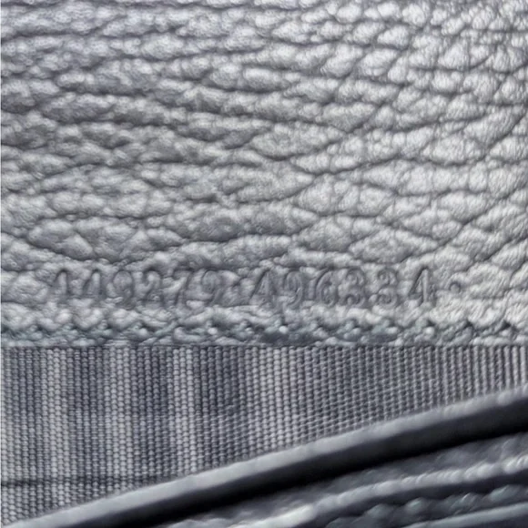 Gucci BlackPebbled Leather Wallet